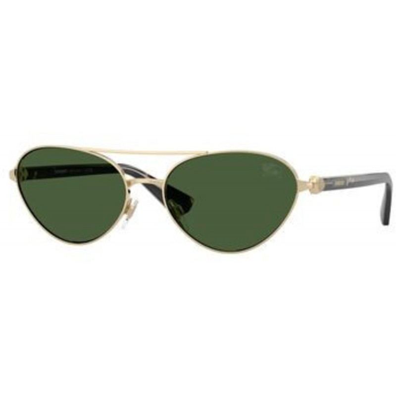 Sunglasses Burberry BE 3165 110971 Light Gold / Dark Green Polyamide Standard 58mm