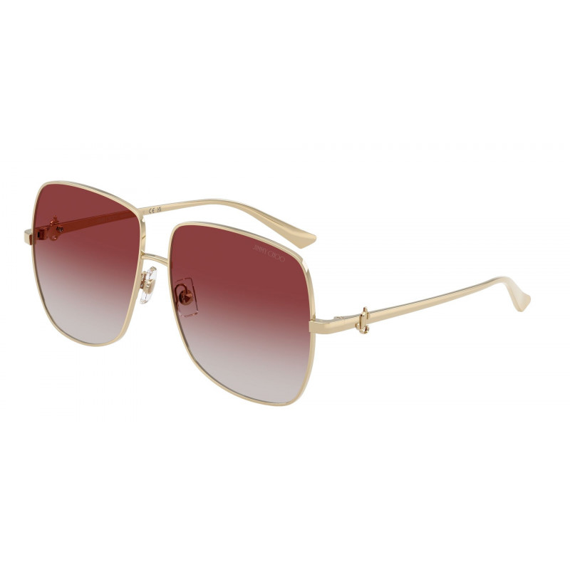 Sunglasses Jimmy Choo JC 4030 B 3006BV Pale Gold / Grey Gradient Bordeaux Polyamide Standard 58mm