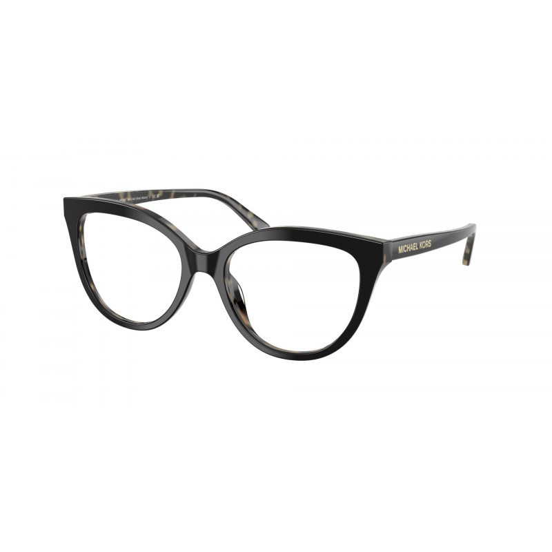 Eyeglasses Michael Kors MK 4162 3950 Black Amber Tort / Demo Lens 52mm