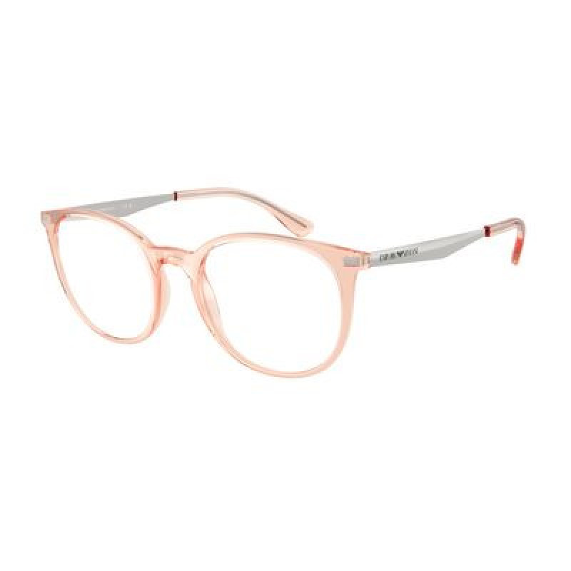 Eyeglasses Emporio Armani EA 3168 6346 Shiny Transparent Pink / Demo Lens 52mm