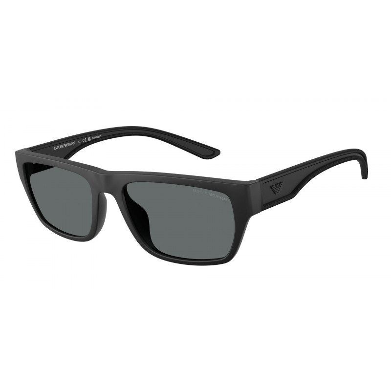 Sunglasses Emporio Armani EA 4267 U 500181 Rubberized Matte Black / Dark Grey Polar Policarbonate Polarized 57mm