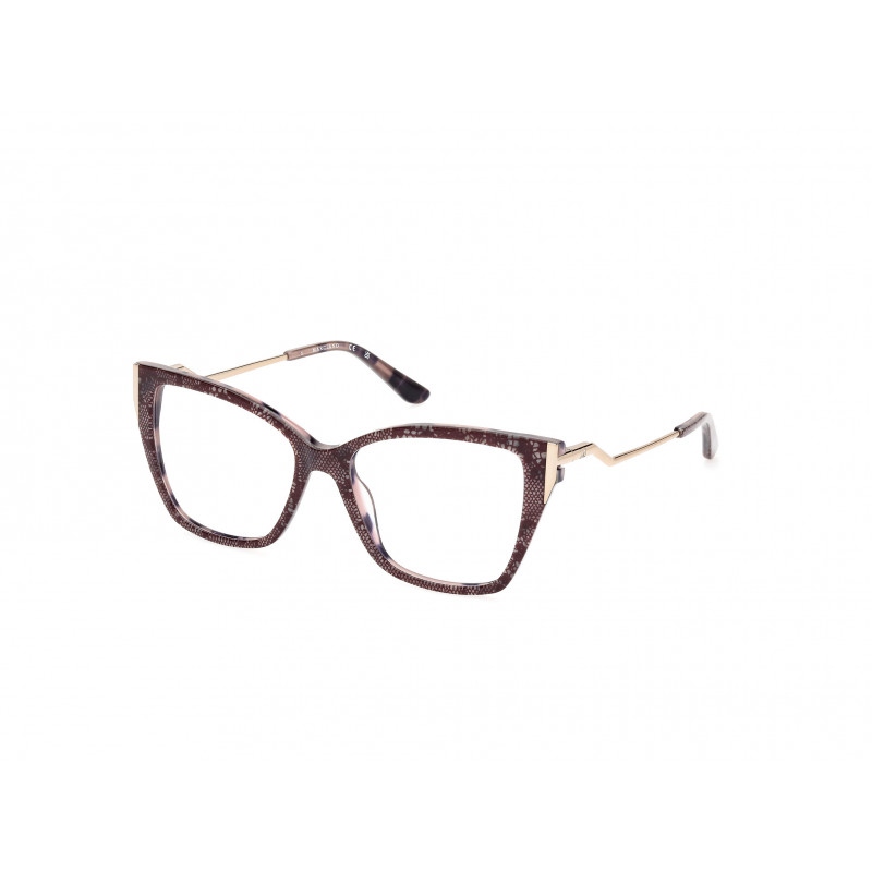 Eyeglasses Guess By Marciano GM 0399 071 Bordeaux/Havana / Shiny Pale Gold 54mm