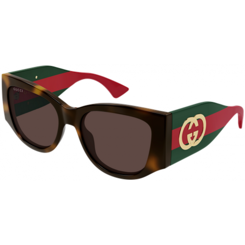 Sunglasses Gucci GG 2115 S- 002 Havana / Brown Green 55mm