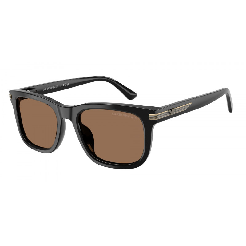 Sunglasses Emporio Armani EA 4282 U 501773 Shiny Black / Dark Brown Polyamide Standard 54mm