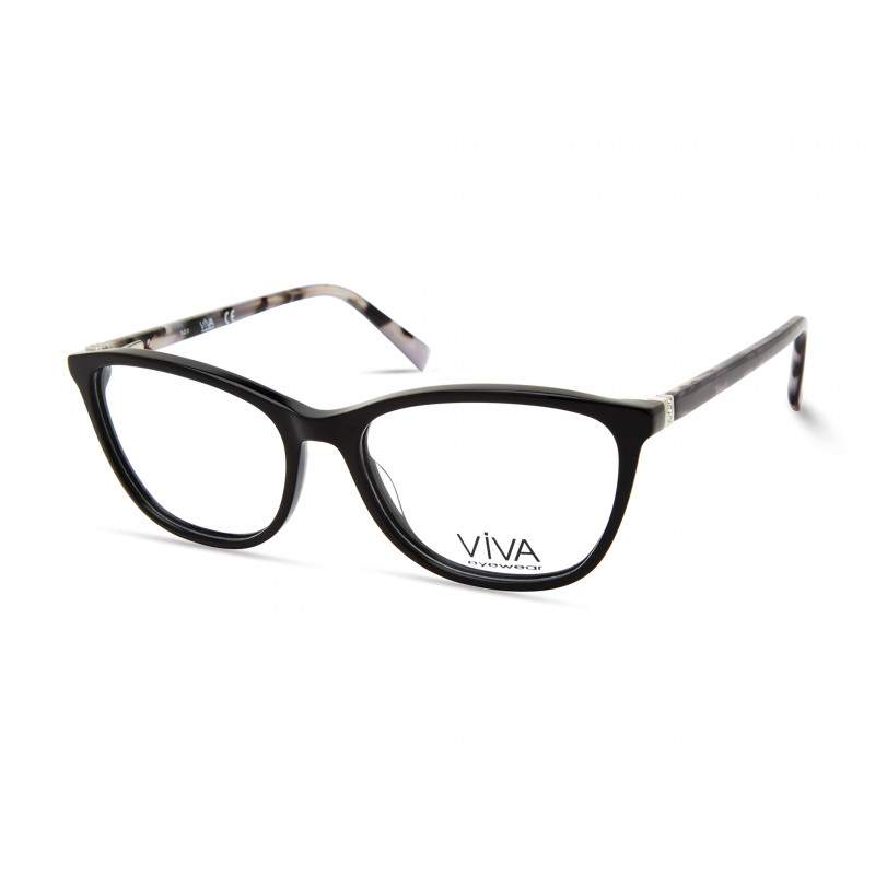 Eyeglasses Viva VV 4525 001 Shiny Black / Coloured Havana 53mm