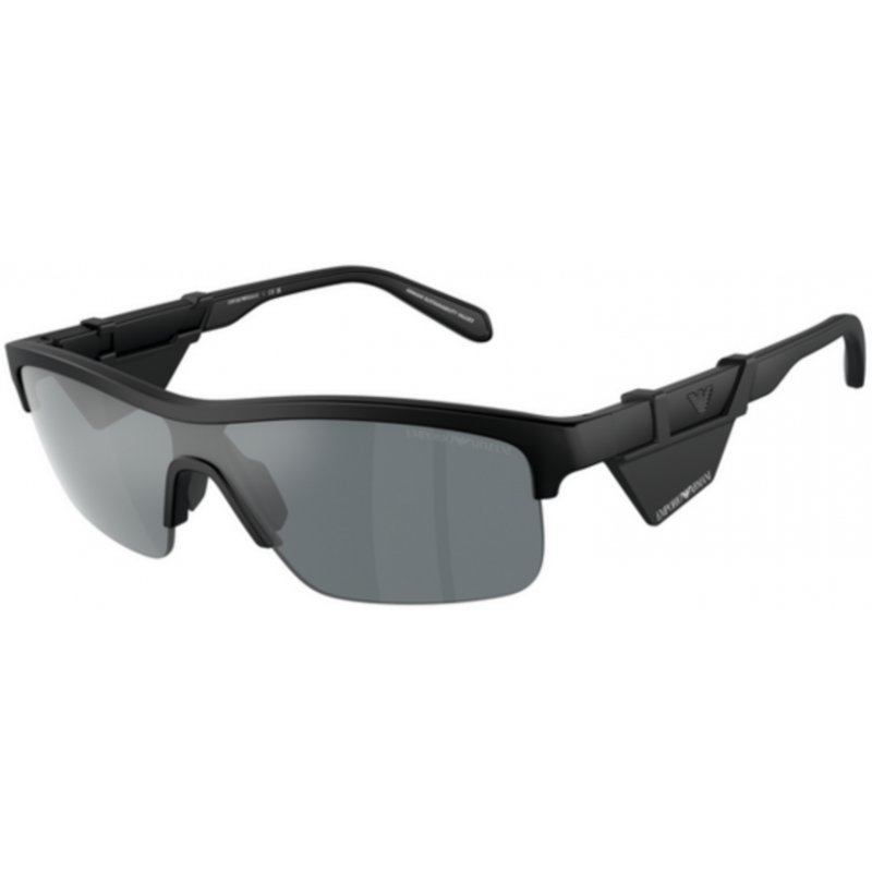 Sunglasses Emporio Armani EA 4218 50016G Matte Black / Grey Mirror Polyamide Standard 35mm