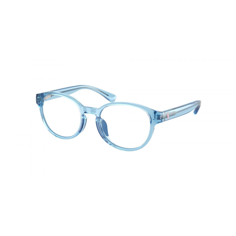 Eyeglasses Polo Prep PP 8550 U 6252 Shiny Transparent Blue / Demo Lens 45mm