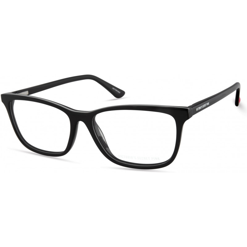Eyeglasses Pink PK 5016 001 Black/Light Grey Epoxy On Rim Top W/ Heart Temple In Black