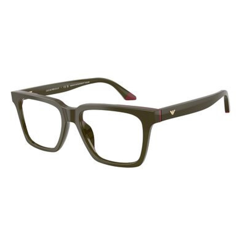Eyeglasses Emporio Armani EA 3272 U 6316 Shiny Opal Green/Bordeaux / Demo Lens 52mm