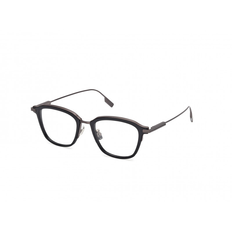 Eyeglasses Zegna EZ 5311 -D Asian fit 001 Shiny Black / Matte Gunmetal 52mm