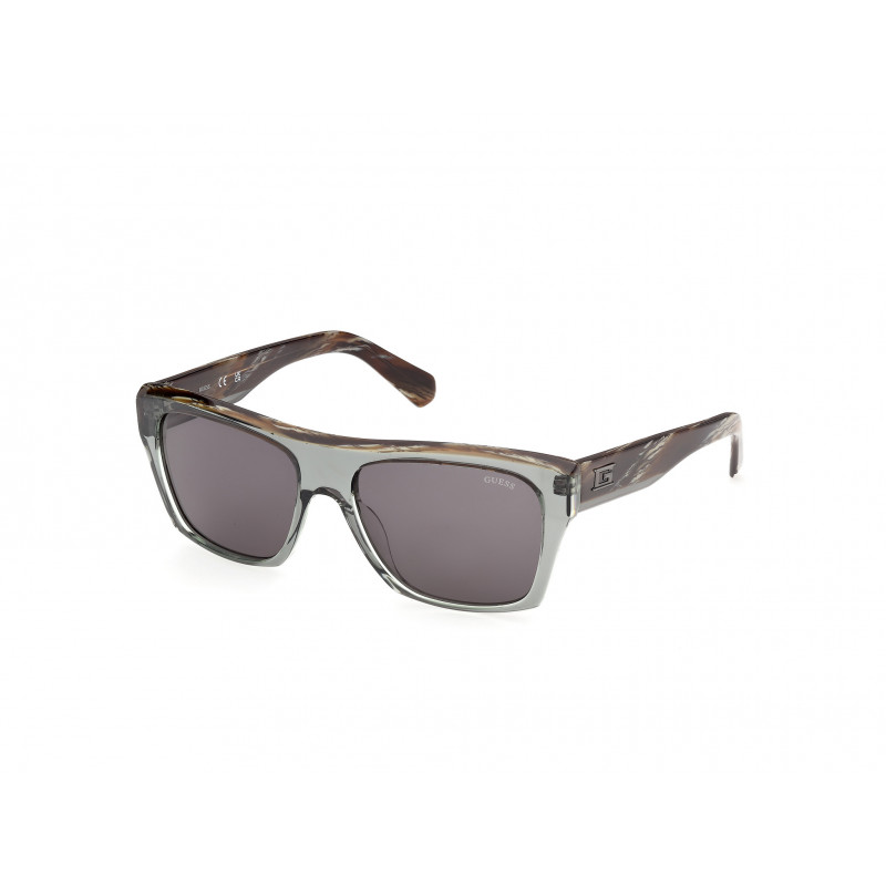 Sunglasses Guess GU 00368 96A Shiny Dark Green / Green/Horn 55mm