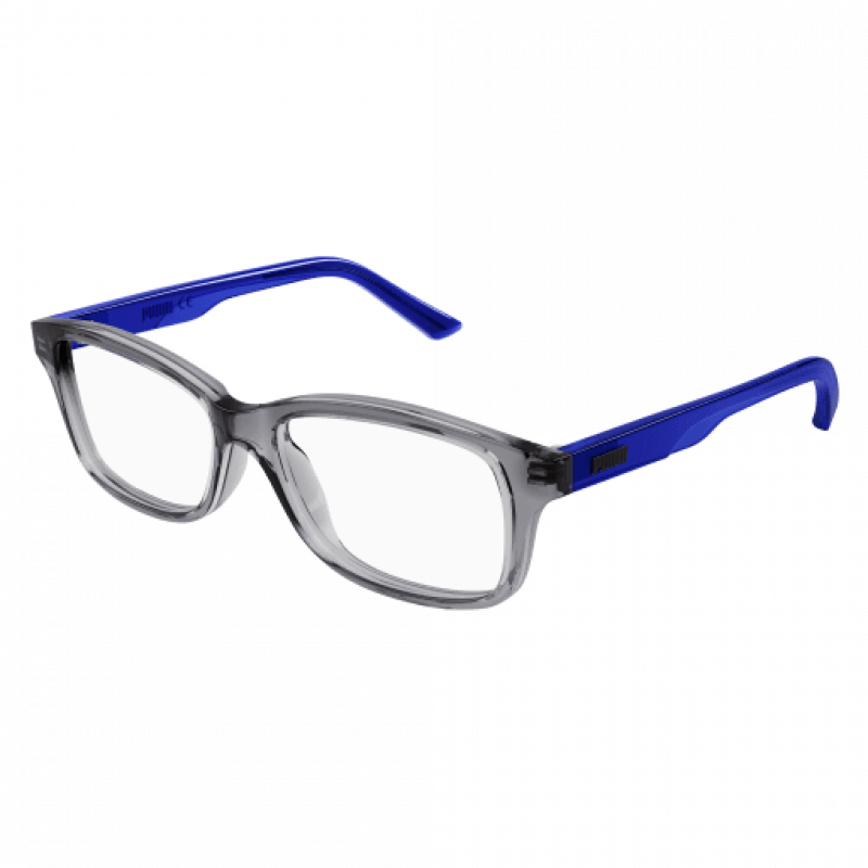 Eyeglasses Puma PJ 0072 OA- 004 Grey / Transparent Blue 49mm