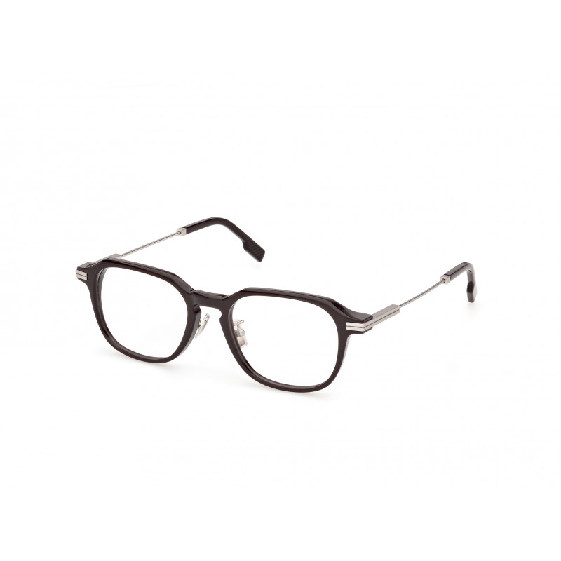 Eyeglasses Zegna EZ 5355 -D Asian fit 050 Light Brown/Striped / Matte Palladium 53mm