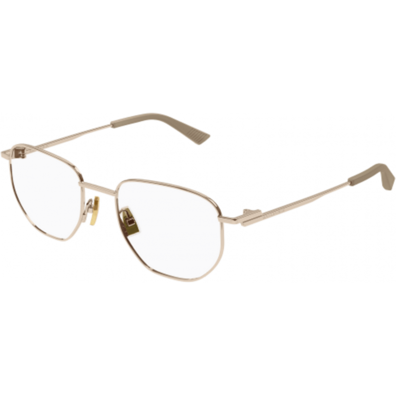 Eyeglasses Bottega Veneta BV 1301 O- 003 Gold / Transparent 50mm