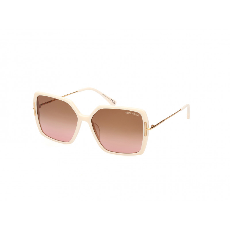 Sunglasses Tom Ford FT 1039 -F 25F Shiny Ivory / Pale Gold 59mm