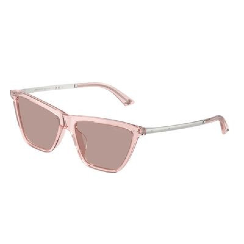 Sunglasses Jimmy Choo JC 5059 U 50347N Transparent Pink / Light Purple Brown Polyamide Standard 56mm