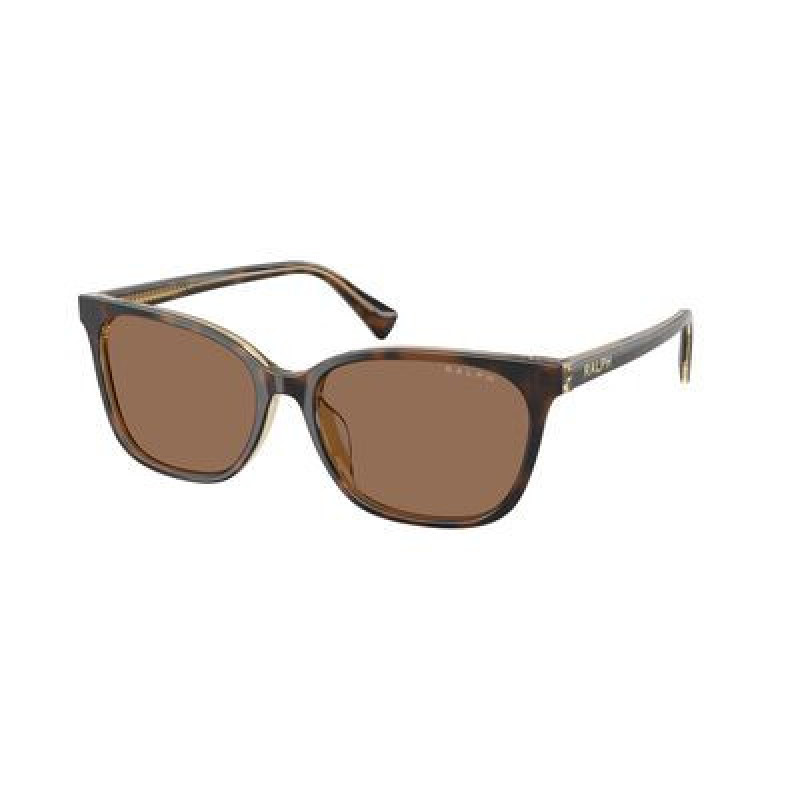 Sunglasses Ralph RA 5348 U 629473 Tortoise On Transparent / Brown Polyamide Standard 56mm