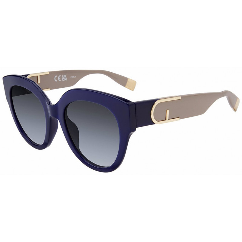 Sunglasses Furla SFU 813 V 03gr Shiny Opal Blue 53mm