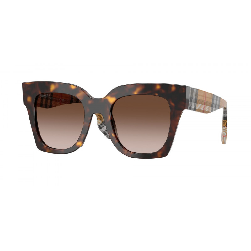 Sunglasses Burberry BE 4364 425113 Dark Havana / Brown Gradient Polyamide Standard 49mm