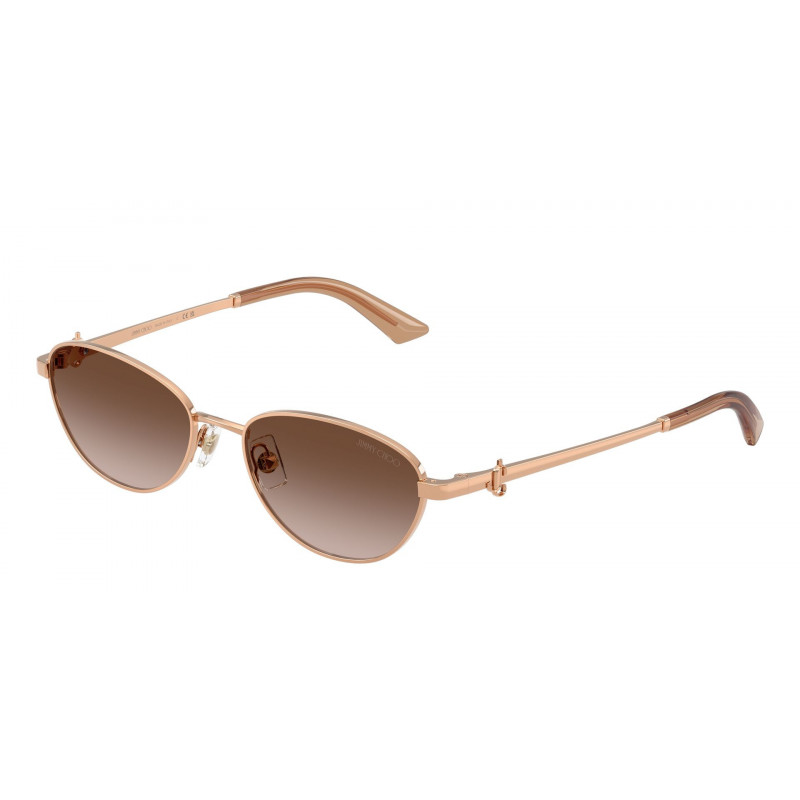 Sunglasses Jimmy Choo JC 4032 BD 300813 Rose Gold / Brown Gradient Polyamide Standard 53mm