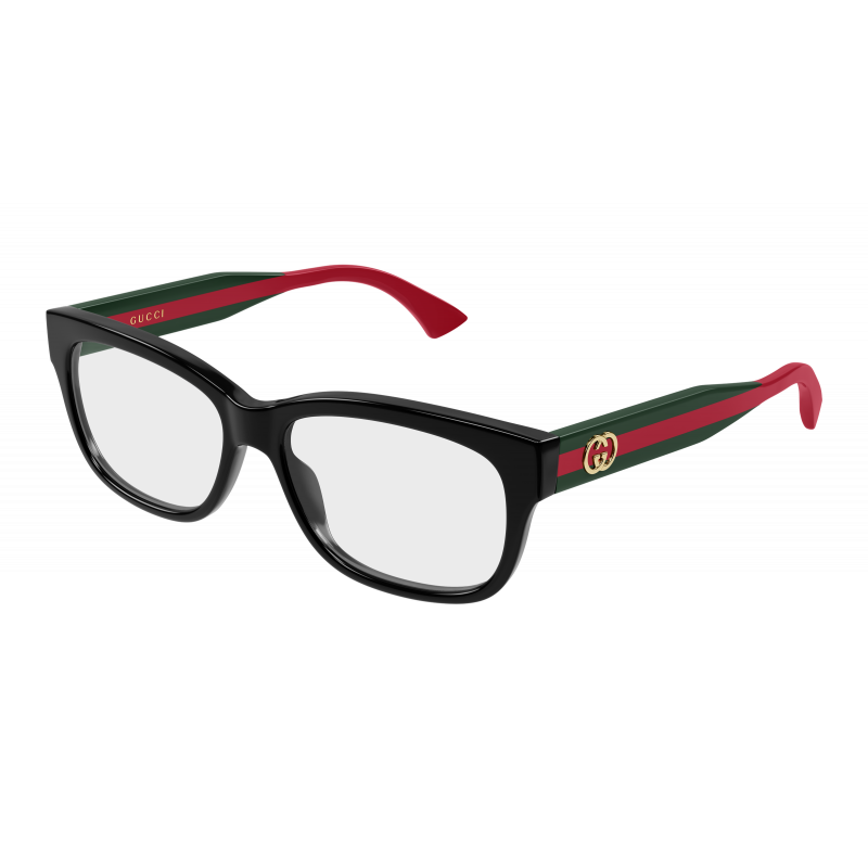 Eyeglasses Gucci GG 0278 ON- 011 Black / Transparent Green 55mm