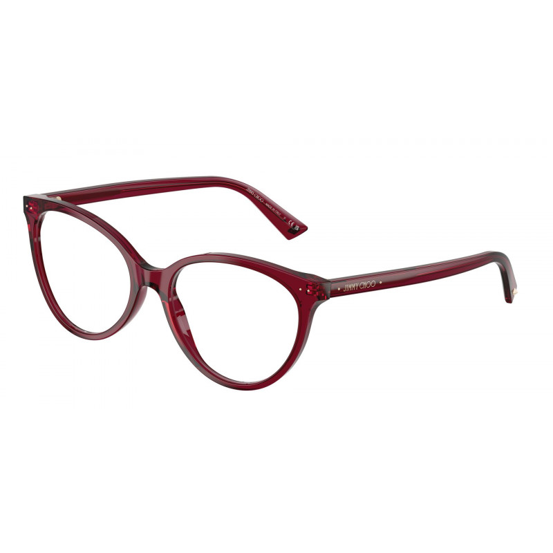 Eyeglasses Jimmy Choo JC 3047 5062 Transparent Cranberry / Demo Lens 52mm
