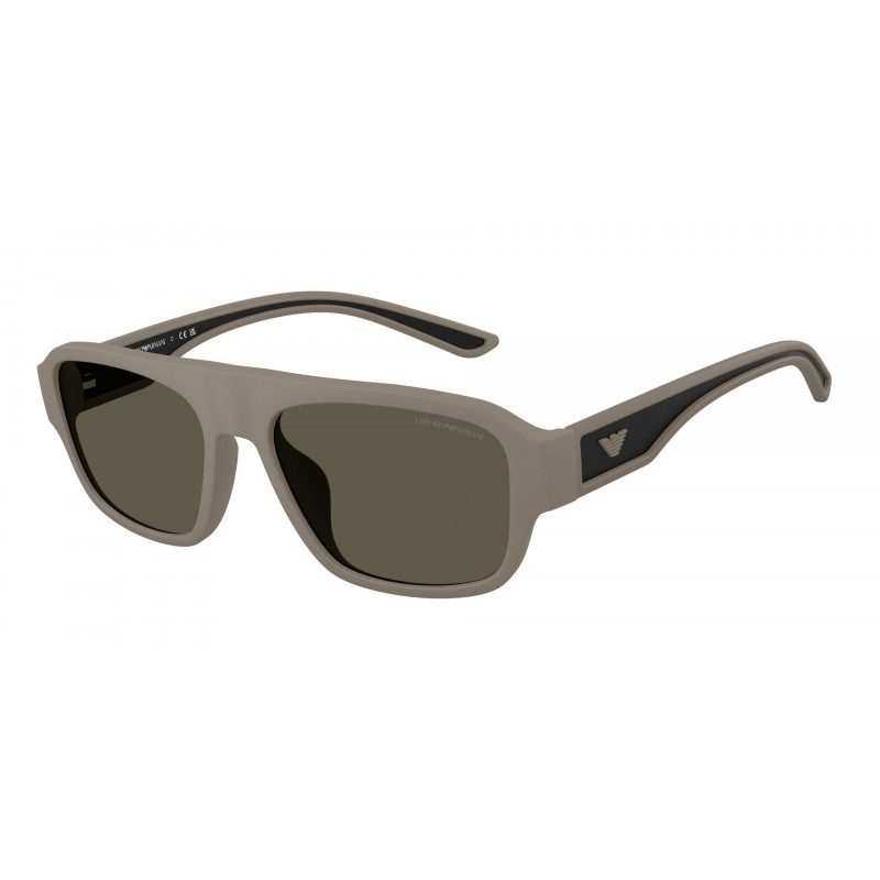 Sunglasses Emporio Armani EA 4266 U 636187 Rubberized Matte Light Brown / Dark Grey Polyamide Standard 55mm