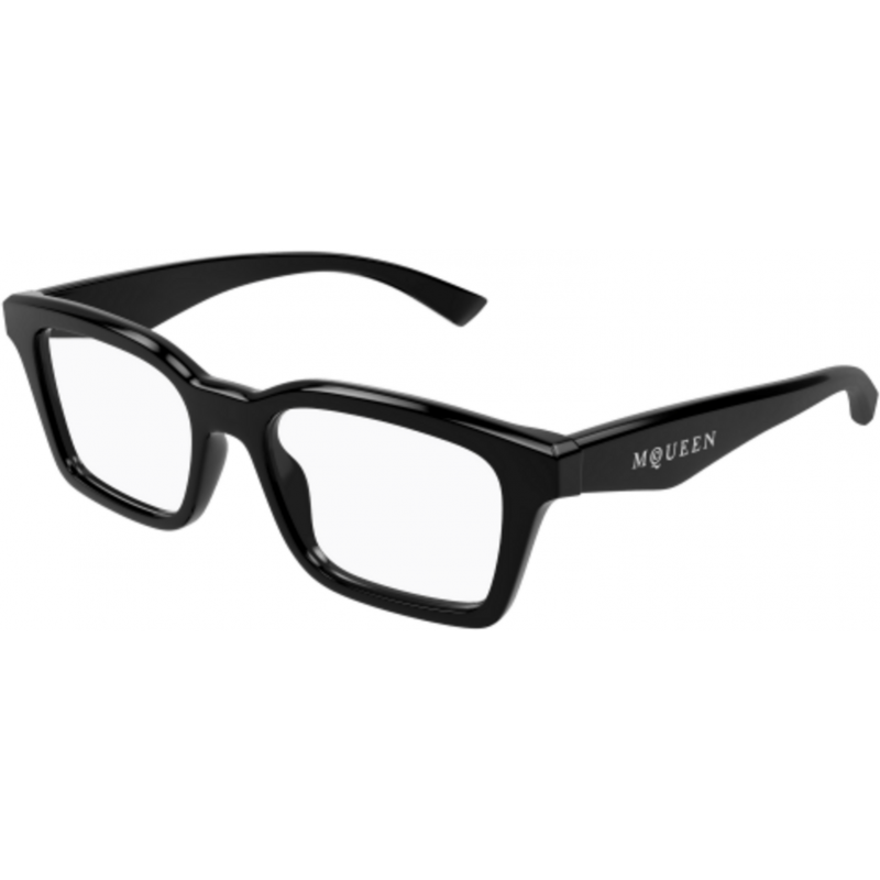 Eyeglasses Alexander McQueen AM 0476 O- 001 Black / Transparent 53mm
