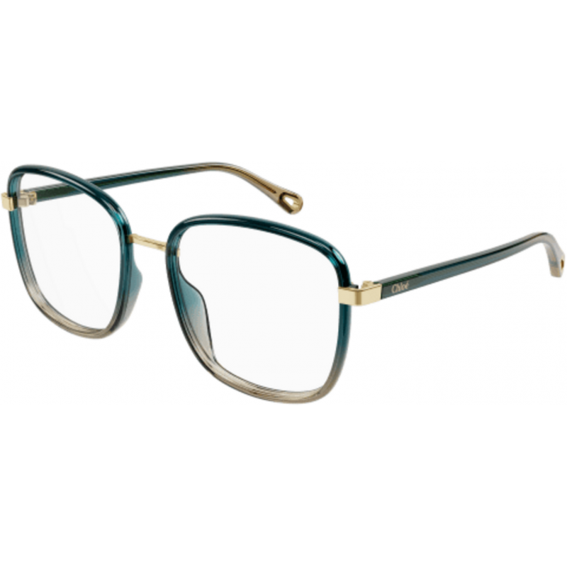 Eyeglasses Chloé CH 0034 O- 012 Green / Transparent Blue 50mm