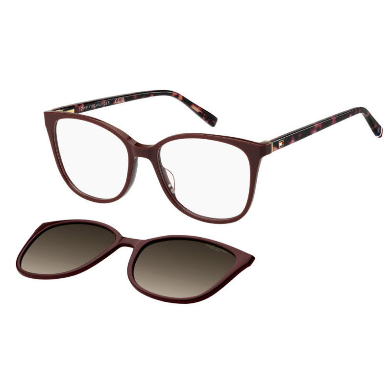 Eyeglasses Tommy Hilfiger TH 2294 /C LHFWJ Wj Grey Shaded Polarized 52mm