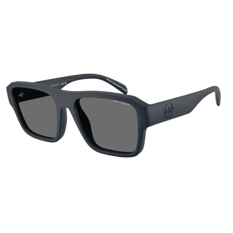 Sunglasses Armani Exchange AX 4154 SU 837187 Matte Opal Blue / Grey Polyamide Standard 56mm