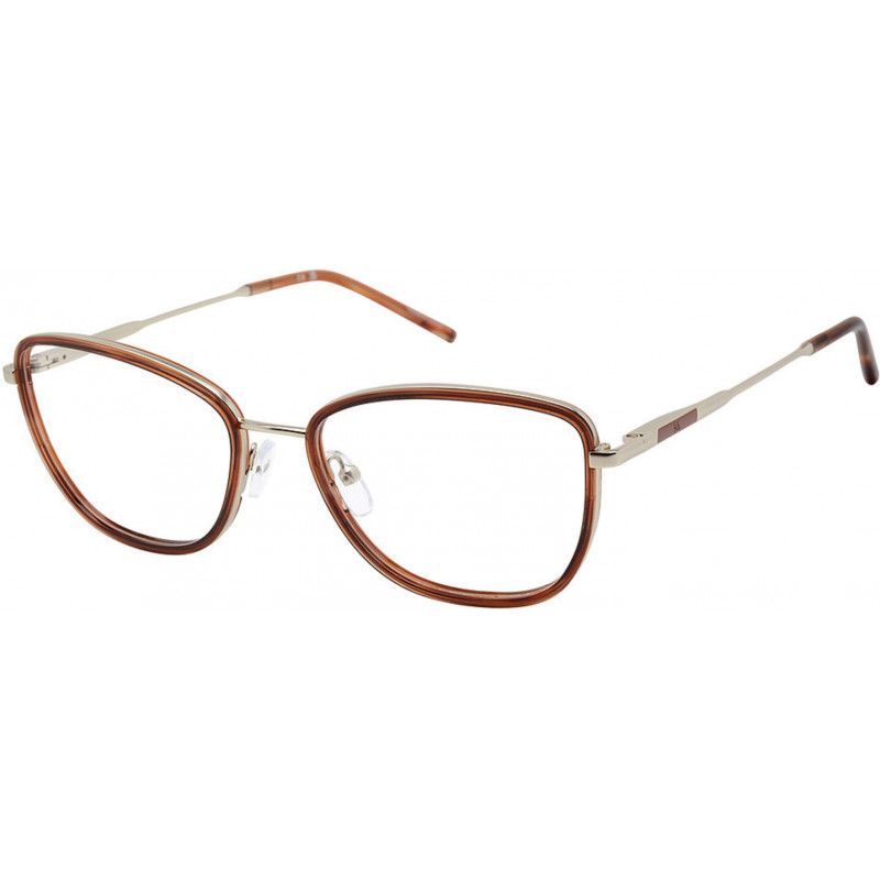 Eyeglasses Nicole Miller TORINO C01 Gold/ Brown 57mm