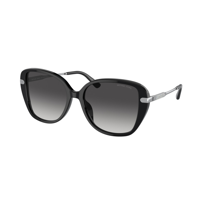 Sunglasses Michael Kors MK 2185 BU 30058G Flatiron Black Dark Grey Gradi
