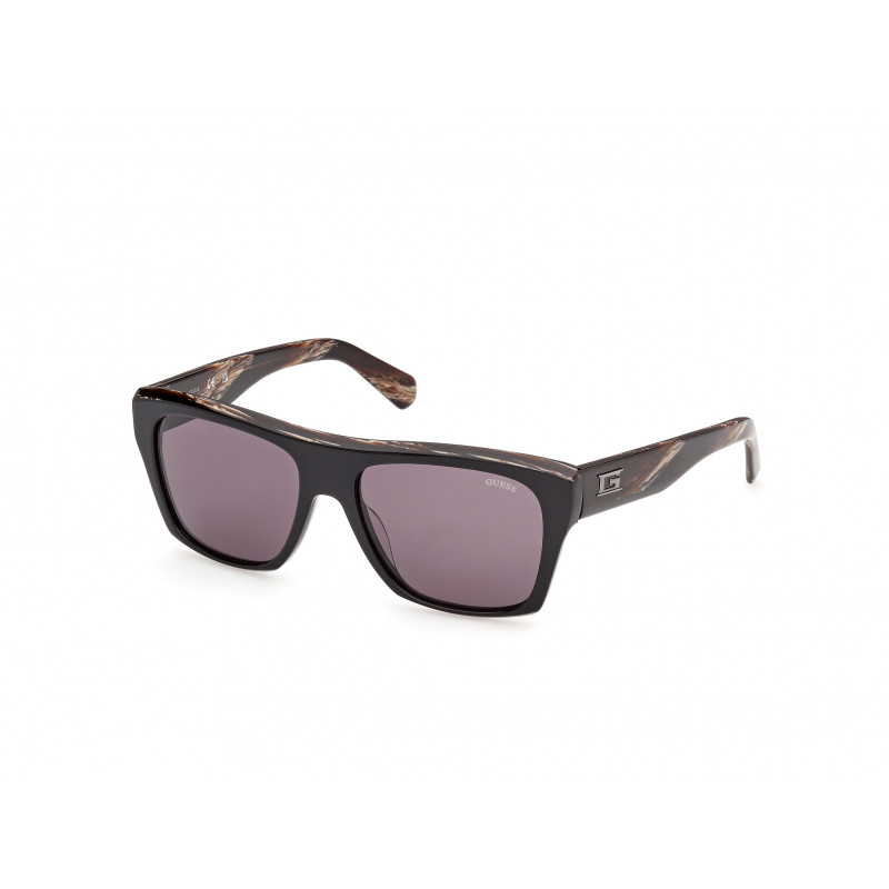 Sunglasses Guess GU 00368 01A Shiny Black / Light Brown/Horn 55mm