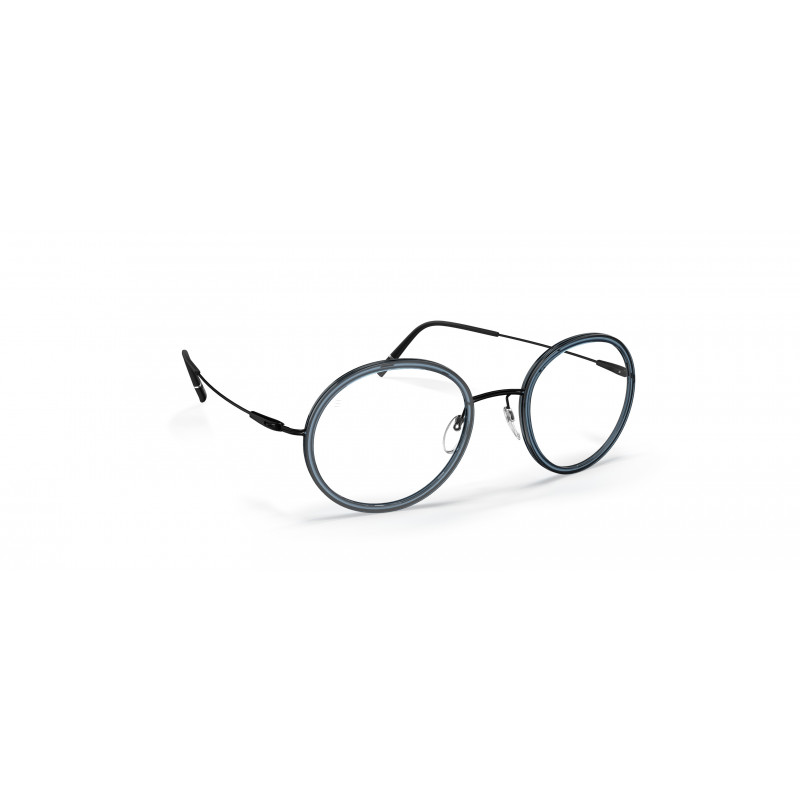 Eyeglasses Silhouette Dynamics Colorwave Contour 5582 9040 Black Denim 47mm