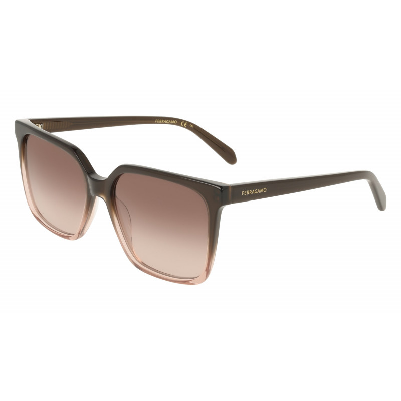 Sunglasses FERRAGAMO SF 2102 S 234 Transparent Brown Gradient 57mm