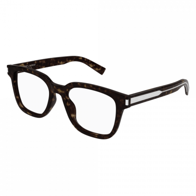 Eyeglasses Saint Laurent SL 711 OPT- 002 Havana / Transparent Crystal 52mm