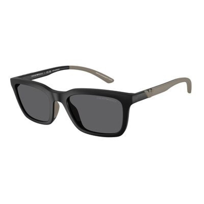 Sunglasses Emporio Armani EA 4249 U 500181 Matte Black / Grey Polar Policarbonate Polarized 55mm
