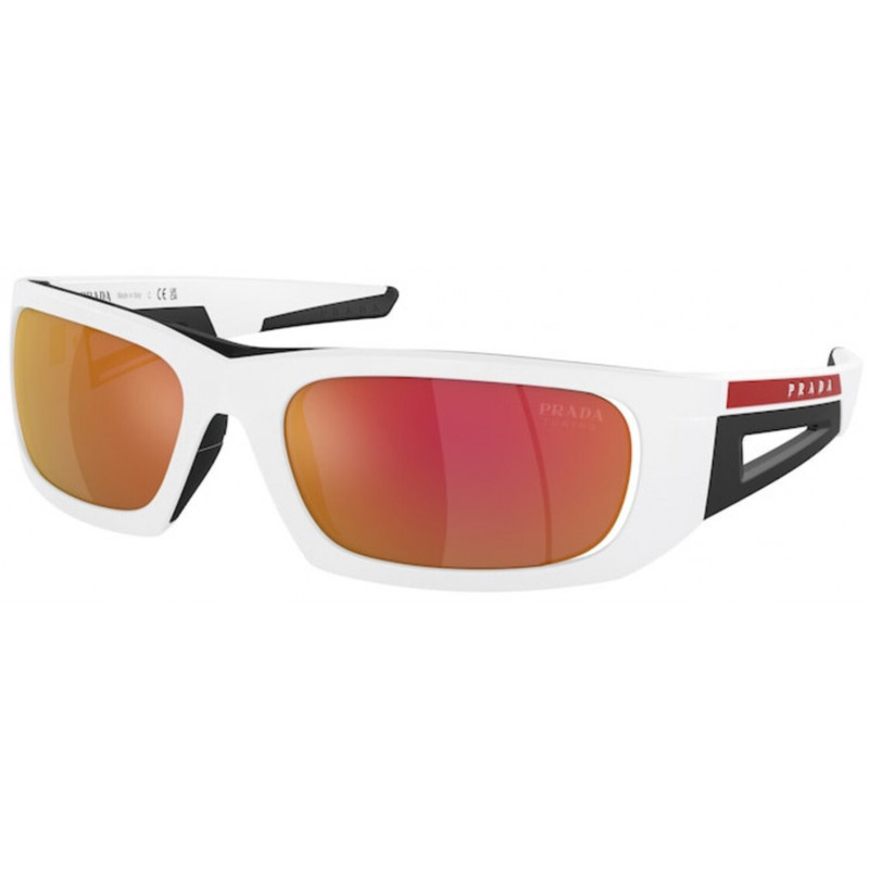 Sunglasses Prada Linea Rossa PS 2 YS AAI04U Matte White/Black Dark Grey Mi 59mm