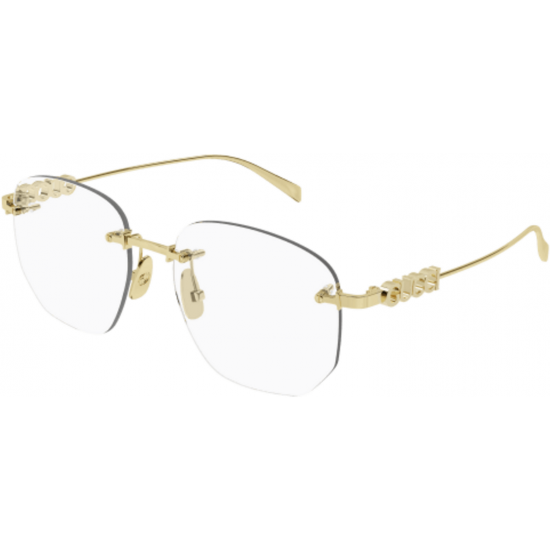 Eyeglasses Gucci GG 1806 O- 002 Gold / Transparent 54mm