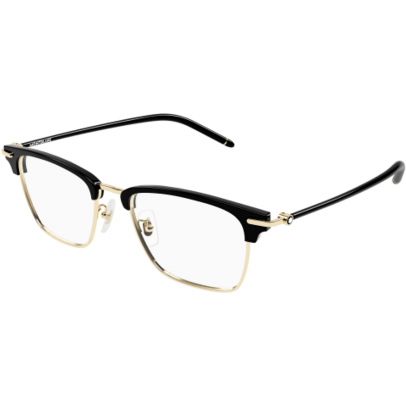 Eyeglasses Montblanc MB 0409 O- 002 Gold / Transparent Black 52mm