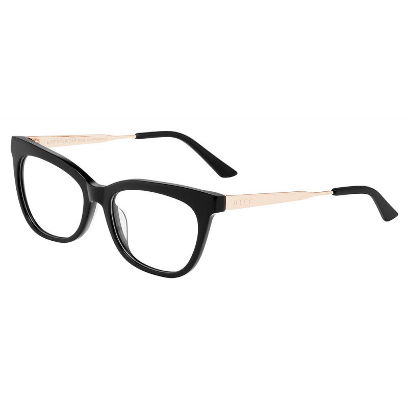 Sunglasses Diff VDFSYLV 0bla Black/Gold 52mm