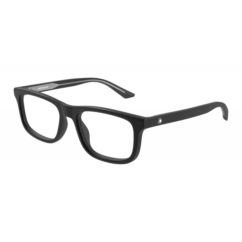 Eyeglasses Montblanc MB 0457 O- 007 Black / Transparent 57mm