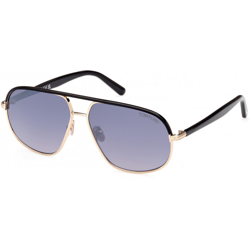 Sunglasses Tom Ford FT 1019 28B Shiny Rose Gold / Black