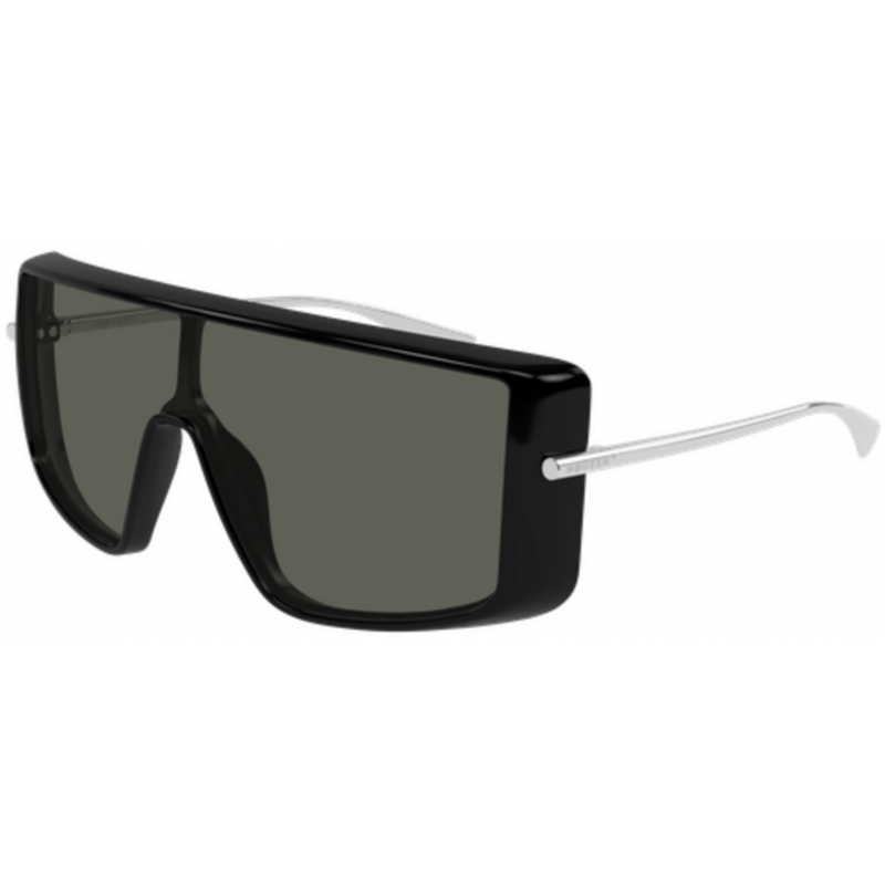 Sunglasses Alexander McQueen AM 0524 S- 001 Black / Grey Silver 99mm