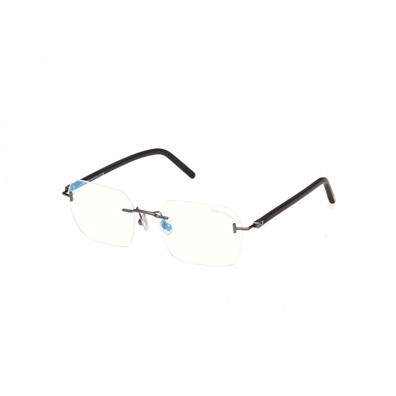 Eyeglasses Tom Ford FT 5934 -B 012 Shiny Dark Ruthenium / Black 54mm