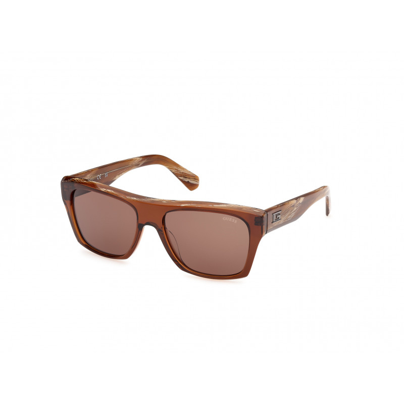 Sunglasses Guess GU 00368 48E Shiny Dark Brown / Light Brown/Horn 55mm