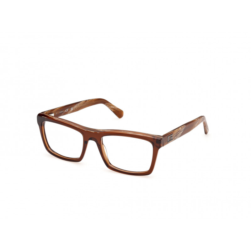 Eyeglasses Guess GU 50452 048 Shiny Dark Brown / Light Brown/Horn 55mm