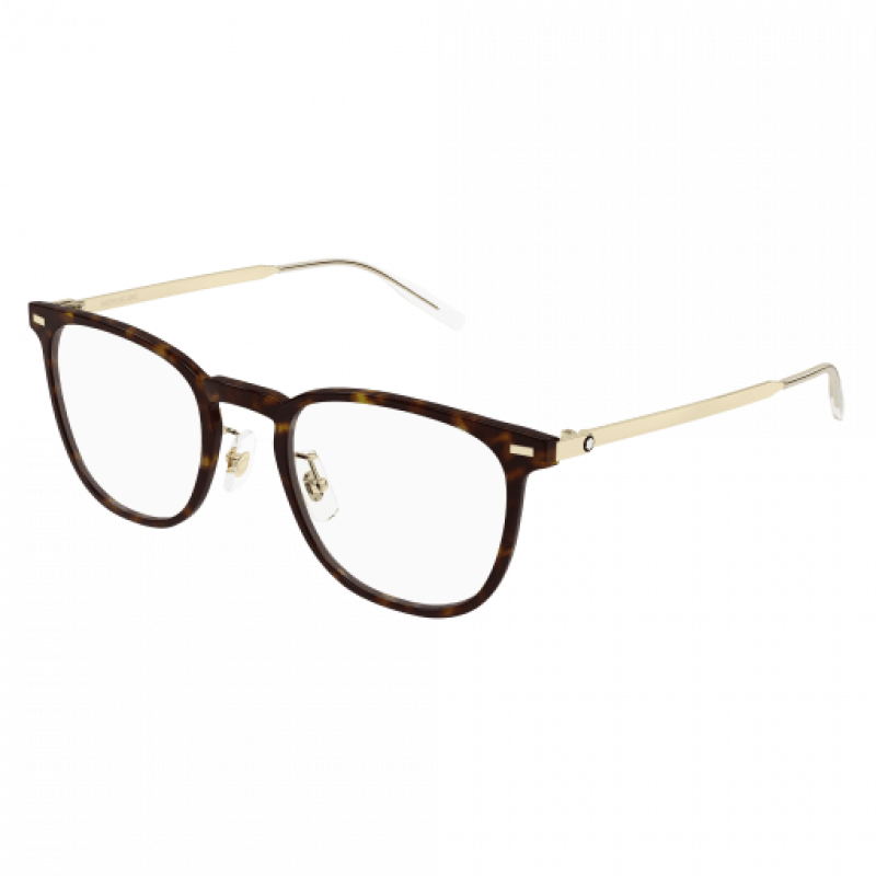 Eyeglasses Montblanc MB 0393 ON- 003 Havana / Transparent Gold 51mm