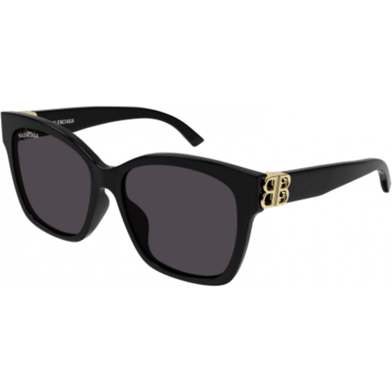 Sunglasses Balenciaga BB 0102 SA- 001 Black / Grey Gold 57mm